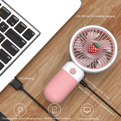 Cute Mini Fan - Fruity Handheld Fan